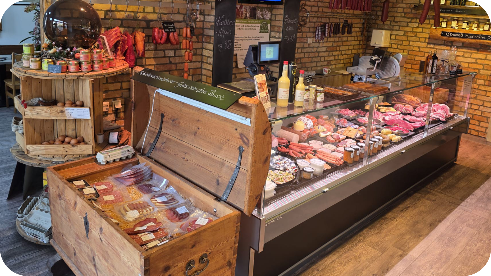 Klützer Landschalchterei Theke